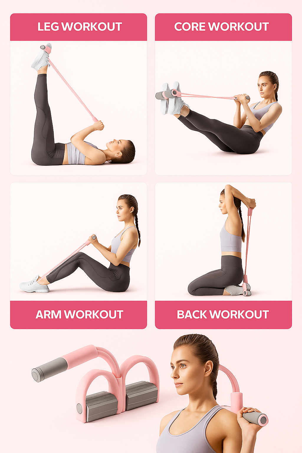 GymFlo™ Multifunction Pedal Resistance Band