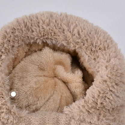 Fluffy Knit 3-in-1 Balaclawva